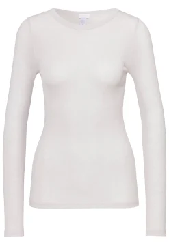 Wool & Silk|T-Shirts À Manches Longues-Zimmerli Wool & SilkT-Shirt à manches longues - dove