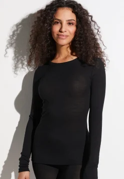 Wool & Silk|T-Shirts À Manches Longues-Zimmerli Wool & SilkT-Shirt à manches longues - black