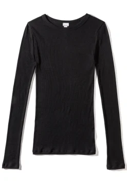 Wool & Silk|T-Shirts À Manches Longues-Zimmerli Wool & SilkT-Shirt à manches longues - black