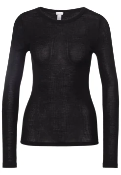 Wool & Silk|T-Shirts À Manches Longues-Zimmerli Wool & SilkT-Shirt à manches longues - black