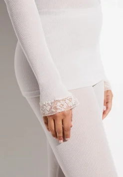 Wool & Silk|T-Shirts À Manches Longues-Zimmerli Wool & SilkT-Shirt à manches longues col en V - dove