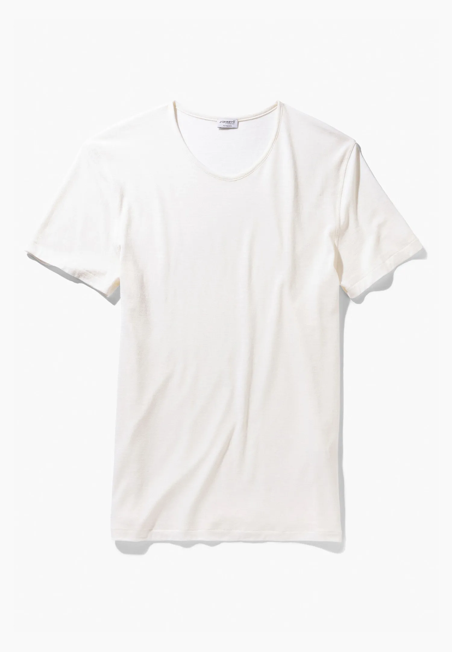 Wool & Silk|T-Shirts-Zimmerli Wool & SilkT-Shirt à manches courtes - écru