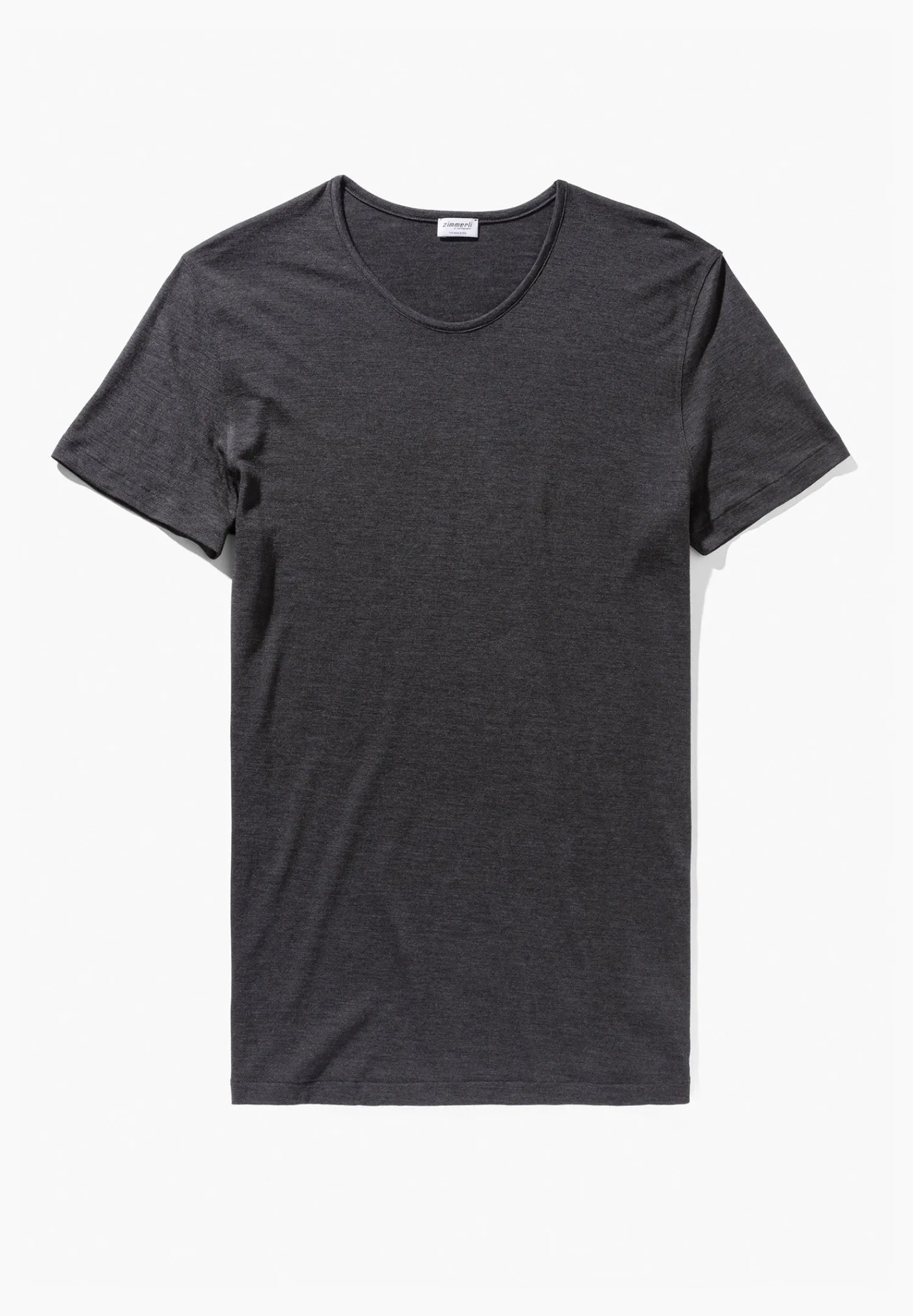 Wool & Silk|T-Shirts-Zimmerli Wool & SilkT-Shirt à manches courtes - charcoal