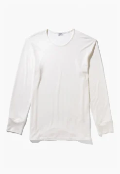 T-Shirts|Wool & Silk-Zimmerli Wool & SilkT-Shirt à manches longues - écru