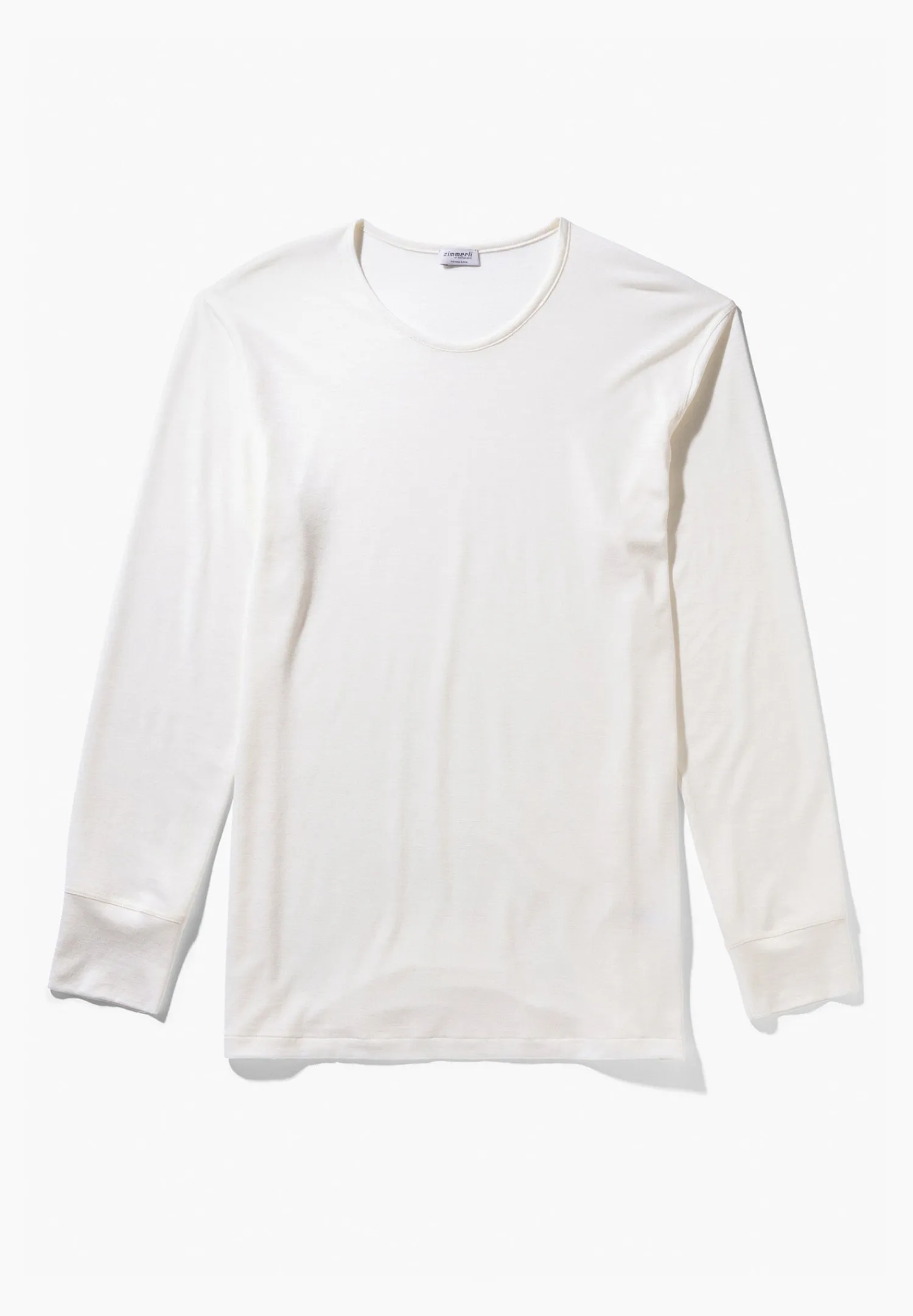 T-Shirts|Wool & Silk-Zimmerli Wool & SilkT-Shirt à manches longues - écru