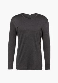 Wool & Silk|T-Shirts Manches Longues-Zimmerli Wool & SilkT-Shirt à manches longues - charcoal