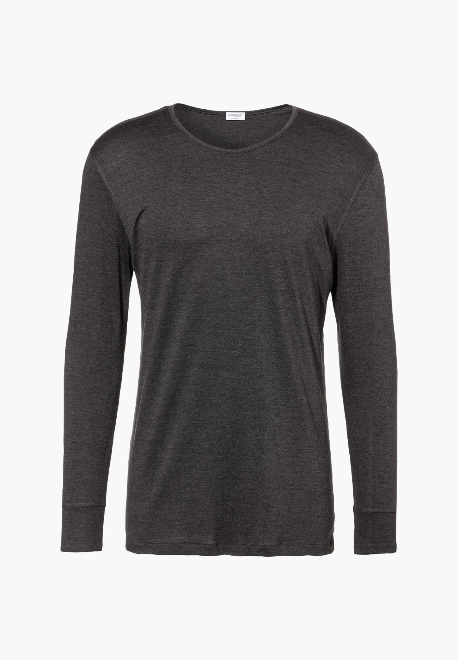 Wool & Silk|T-Shirts Manches Longues-Zimmerli Wool & SilkT-Shirt à manches longues - charcoal