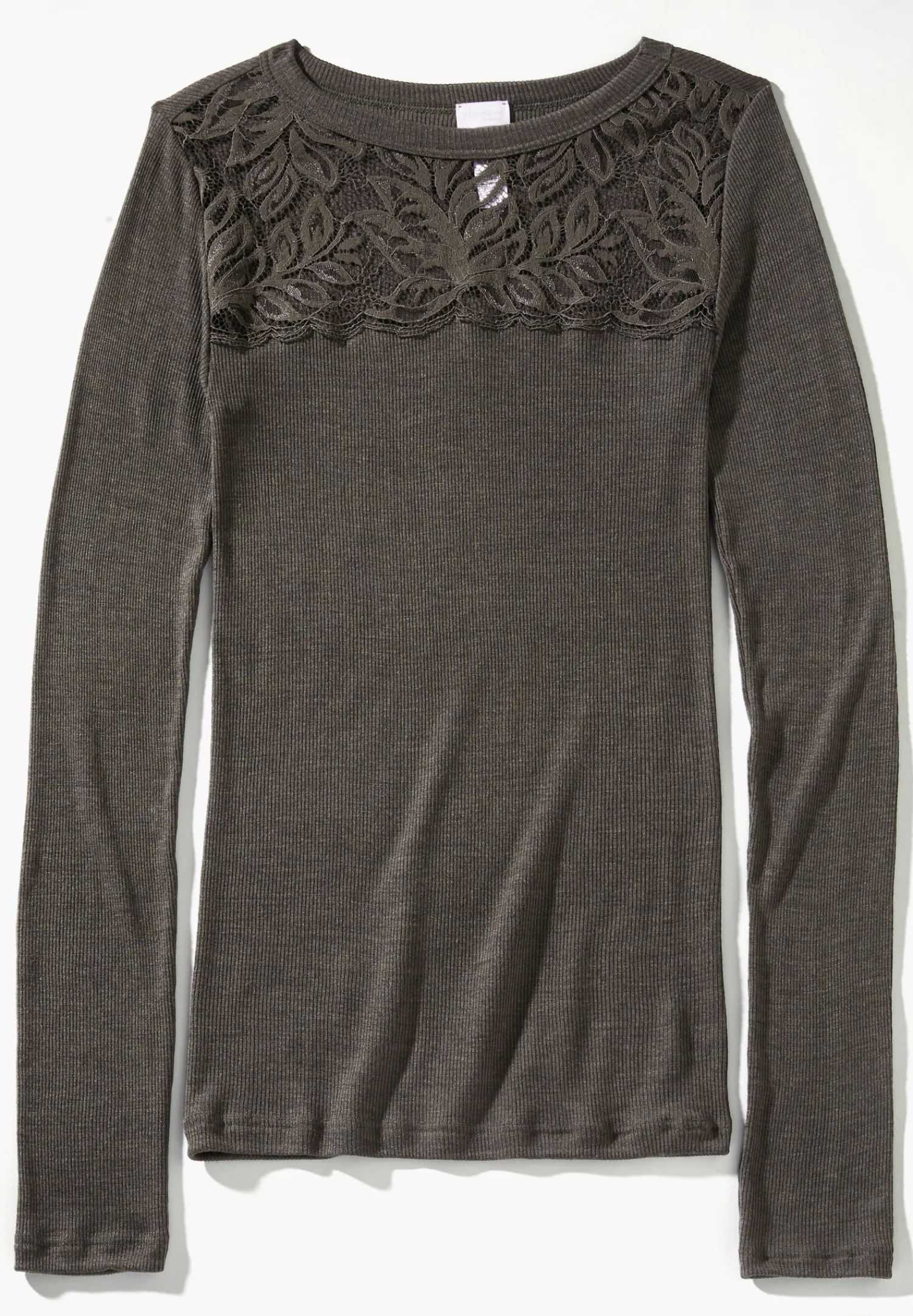 Wool & Silk|T-Shirts-Zimmerli Wool & SilkT-Shirt langarm - black olive