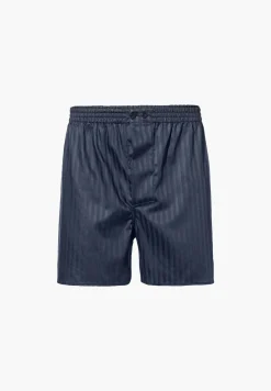 Woven Nightwear|Boxershorts-Zimmerli Woven NightwearBoxer Shorts - navy