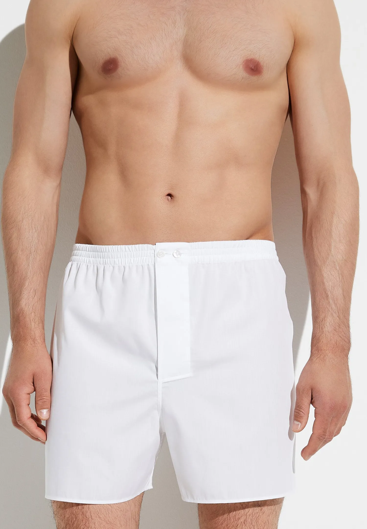 Woven Nightwear|Boxershorts-Zimmerli Woven NightwearBoxer Shorts - white