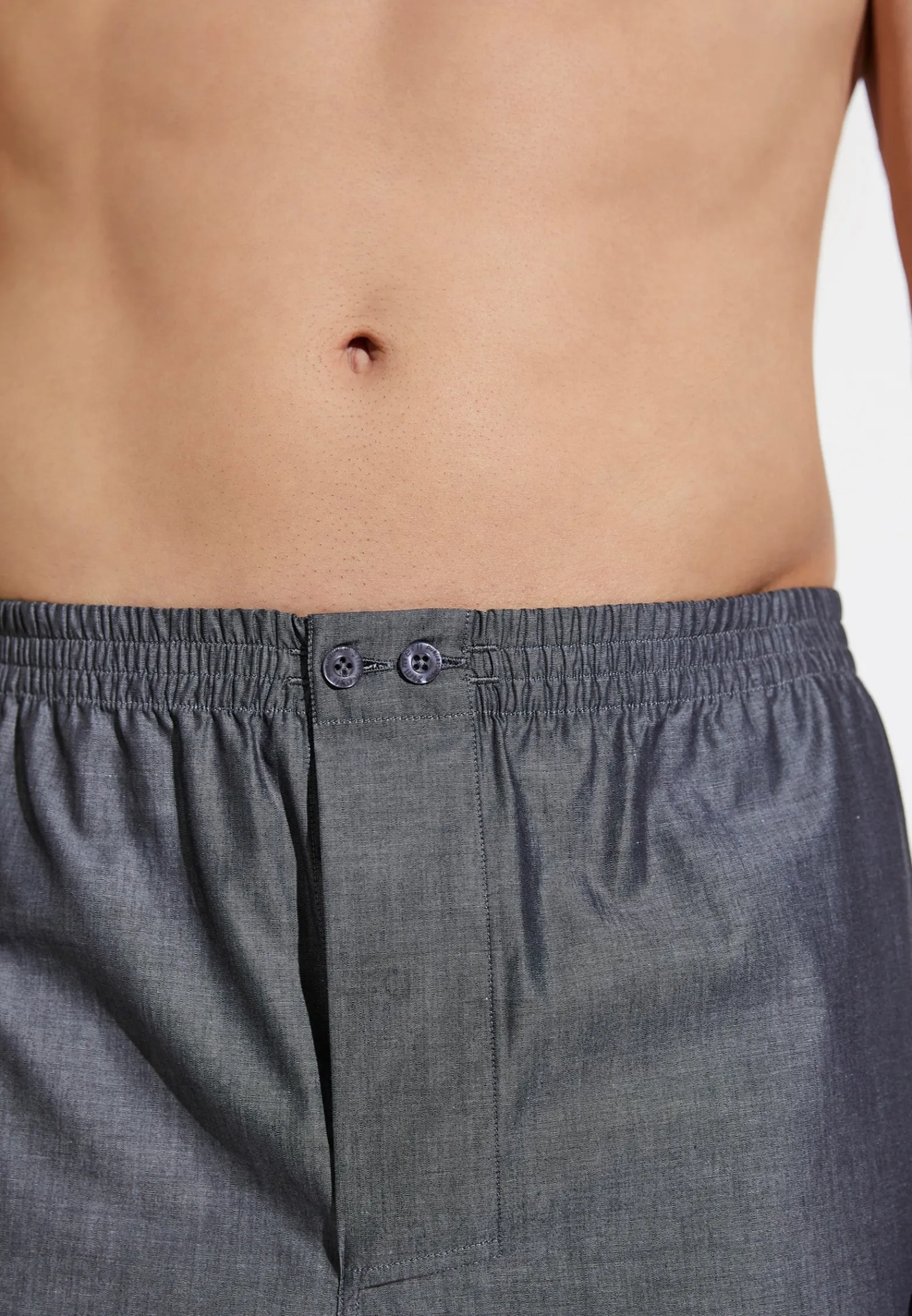 Woven Nightwear|Boxershorts-Zimmerli Woven NightwearBoxer Shorts - dark grey mélange