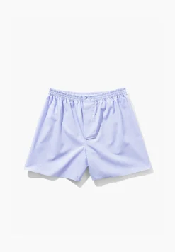 Woven Nightwear|Boxershorts-Zimmerli Woven NightwearBoxer Shorts - light blue