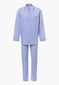 Woven Nightwear|Pyjamas-Zimmerli Woven NightwearPyjama longues - light blue